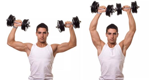 Жим гантелей стоя: польза упражнения и техника выполнения